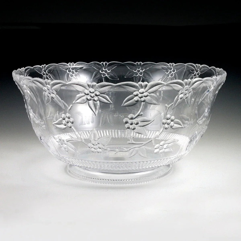 Crystalware Large Punch Bowl 8 or 12 qt | 1 ct