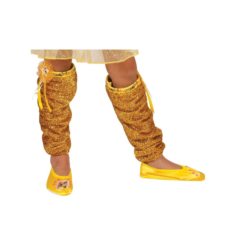 Disney Princess Belle Metallic Gold Leg Warmers