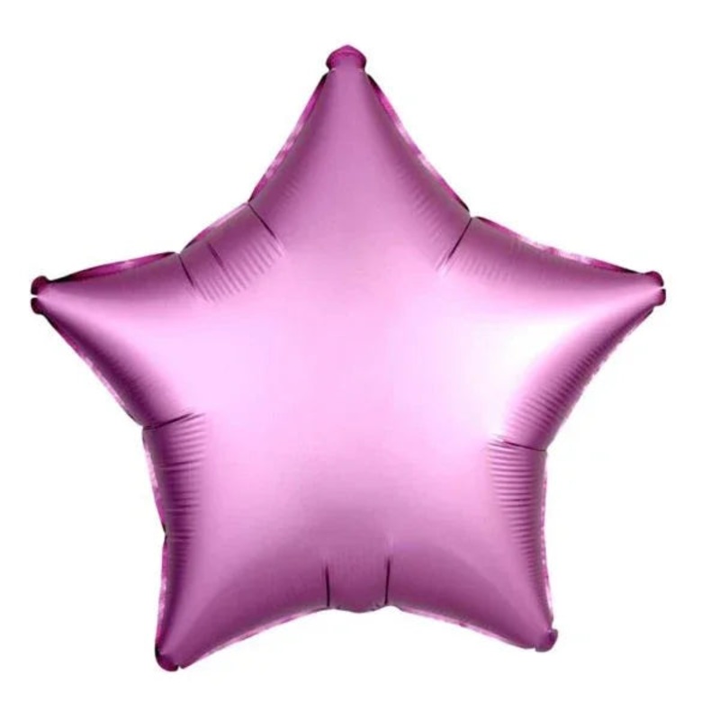 Flamingo Pink Satin Luxe Star Balloon 18 | 1ct