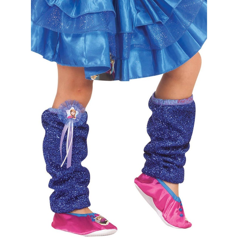 Frozen Princess Anna Metallic Blue Leg Warmers