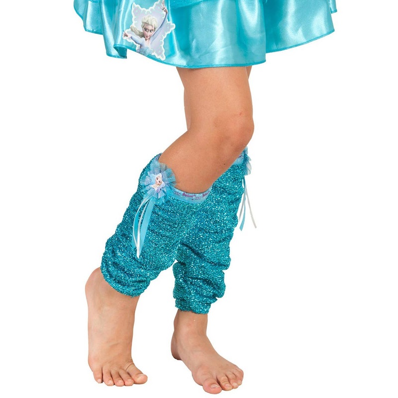Frozen Queen Elsa Metallic Blue Leg Warmers