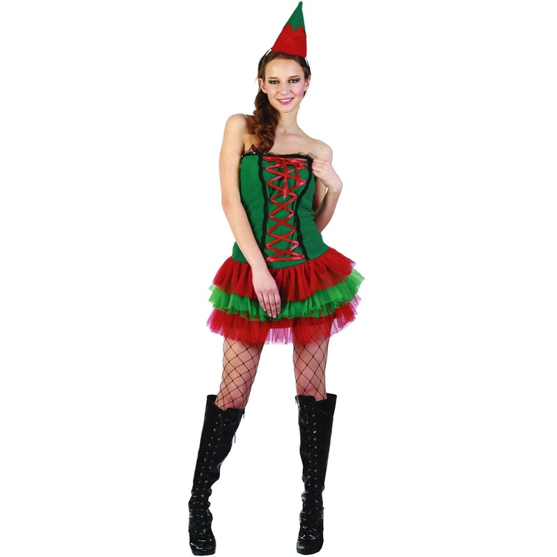 Merry Little Elf Womens Christmas Costume