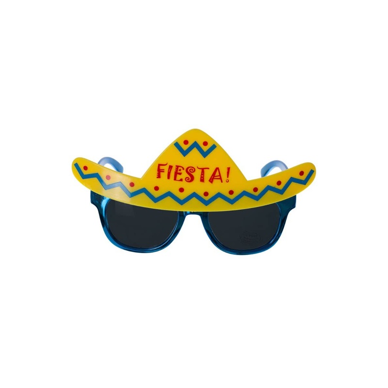 Mexican Fiesta Novelty Blue Costume Glasses