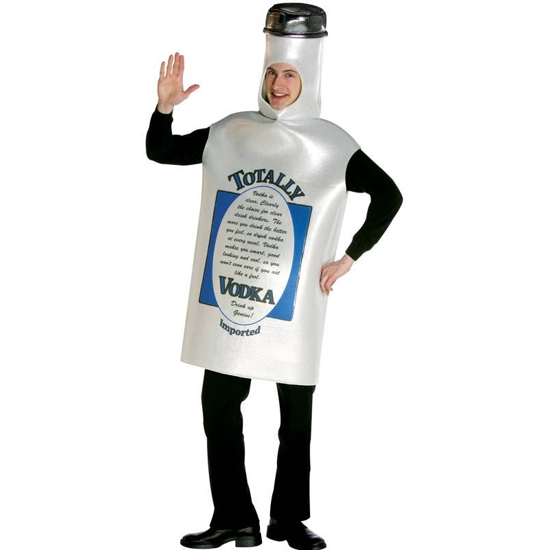 Vodka Bottle Funny Adults Dress Up Costume