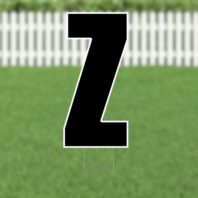 Yard Card Black Letter 21.5 | 1ct