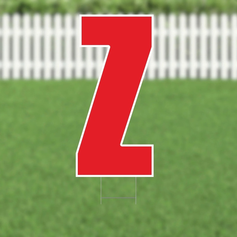 Yard Card Red Letter 21.5 | 1ct
