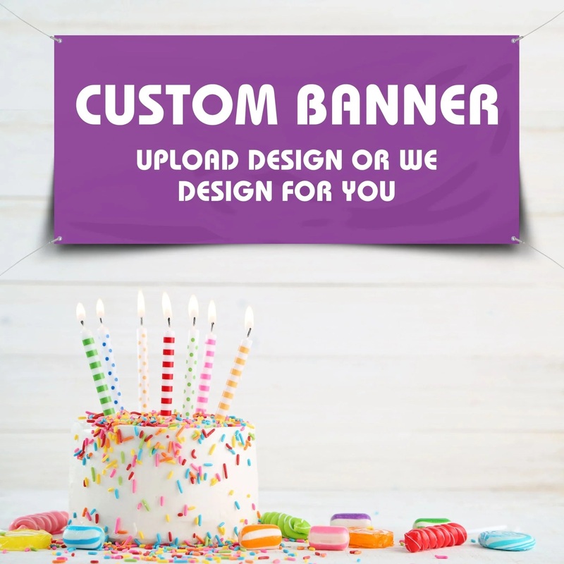 Custom Vinyl Banner | 1 ct|Poster 2' x 3'|Small 2' x 4'|Medium 2' x 6'|Large 3' x 6'|X-Large 4' x 8'