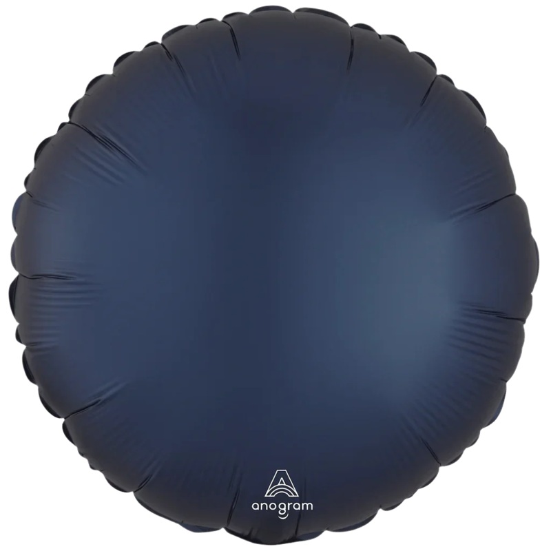 True Navy Satin Round Mylar Balloon 18 | 1ct