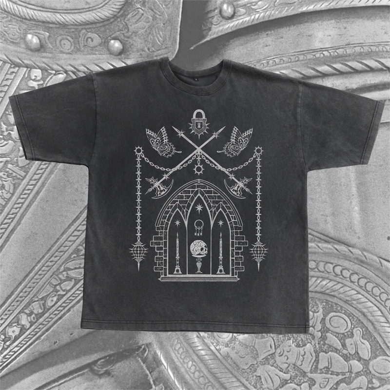 Bastion Oversized Tee|S|M|L|XL|2XL|3XL|4XL|Black|Vintage Wash