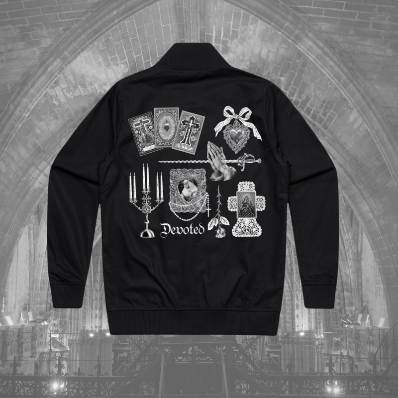Black Devoted Bomber Jacket|XS|S|M|L|XL|2XL|3XL|4XL