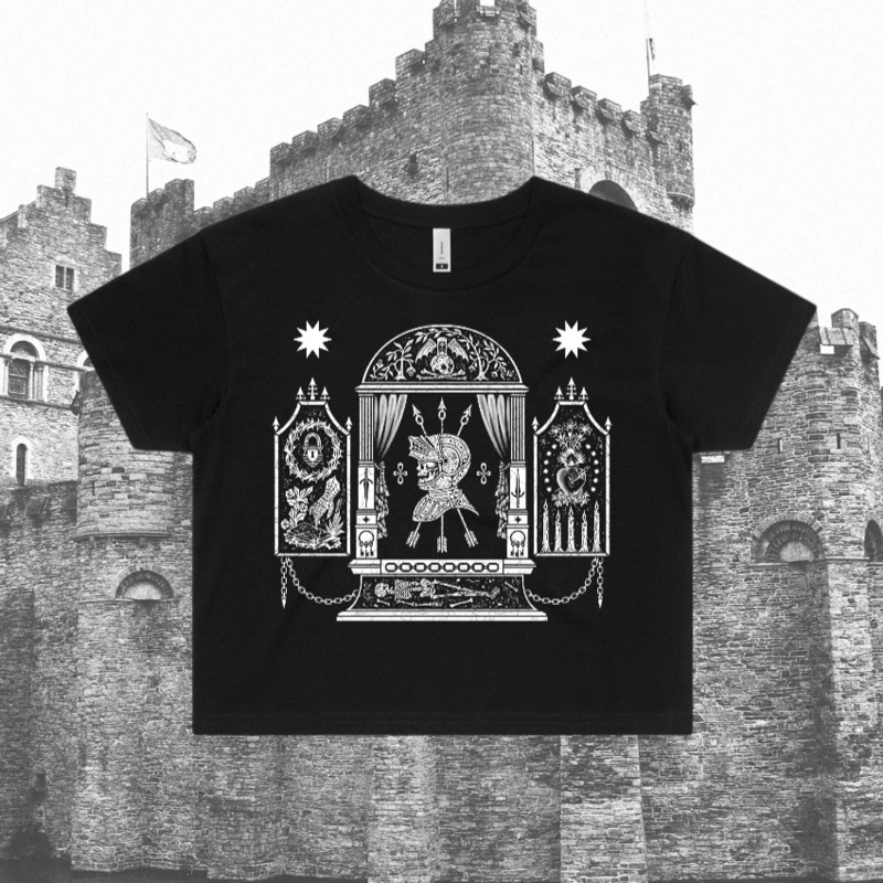 Mausoleum Crop Tee|XS|S|M|L|XL|2XL
