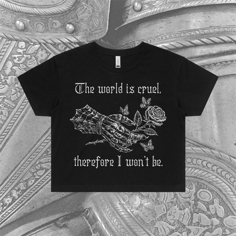 Cruel World Crop Tee|XS|S|M|L|XL|2XL