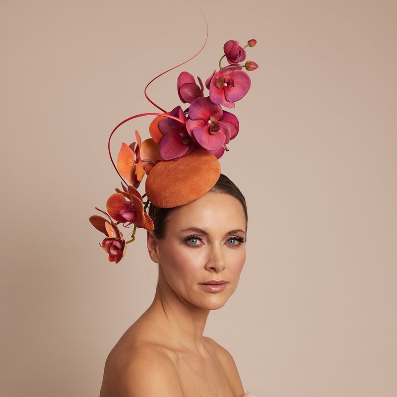 Foxglove - Orange / Raspberry|Orange / Raspberry|Bespoke|Blue Tones
