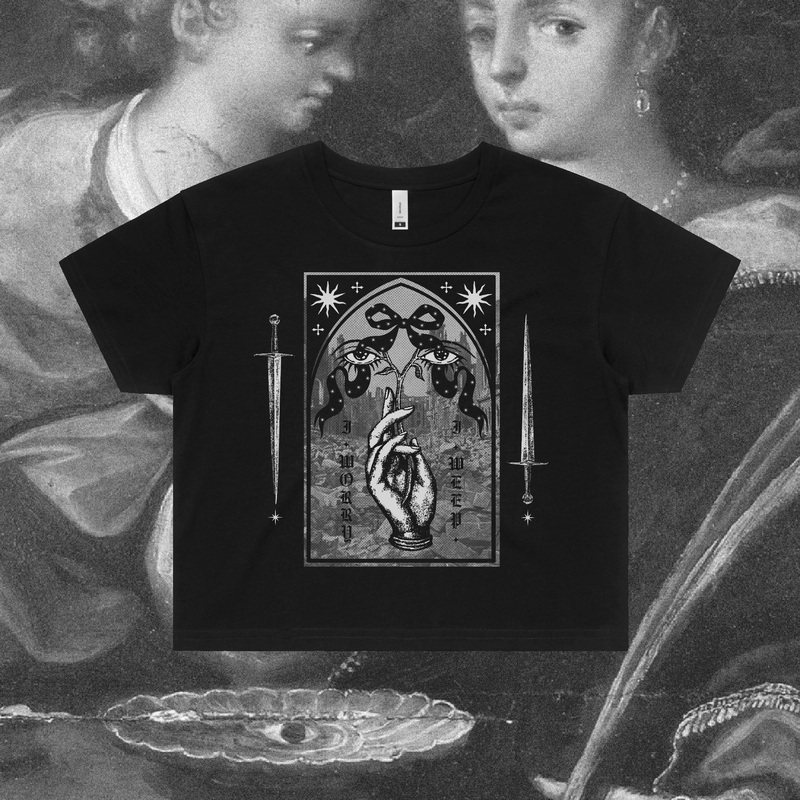 I Worry, I Weep Crop Tee|XS|S|M|L|XL|2XL