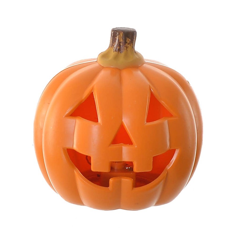 Mini Light Up Jack-o-Lantern Halloween Decoration
