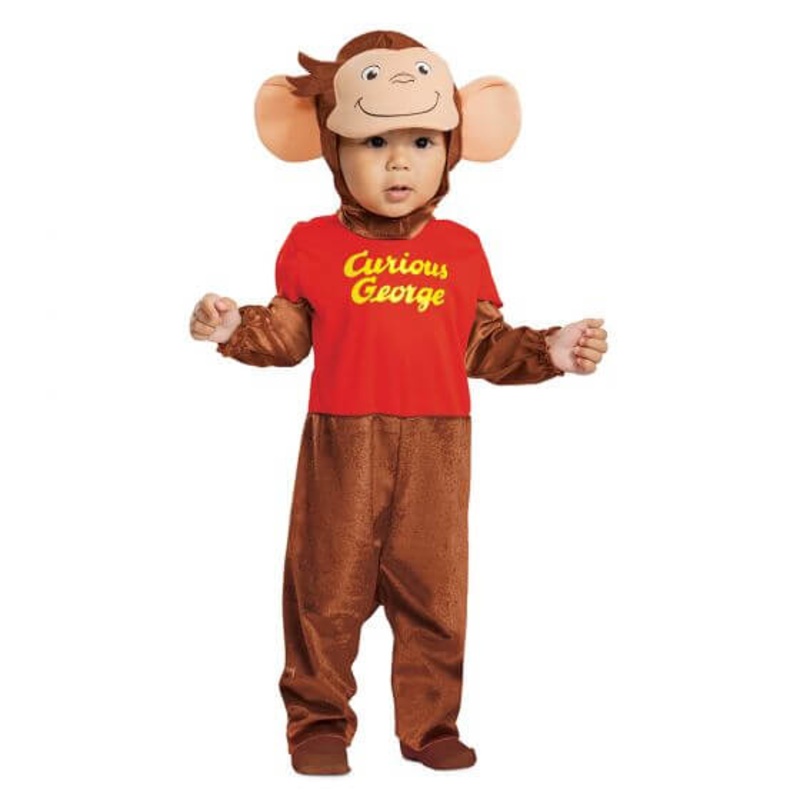 Curious George Infant Costume|Infant (6-12 mths)|Infant (12-18 mths)|Toddlers S (2T)