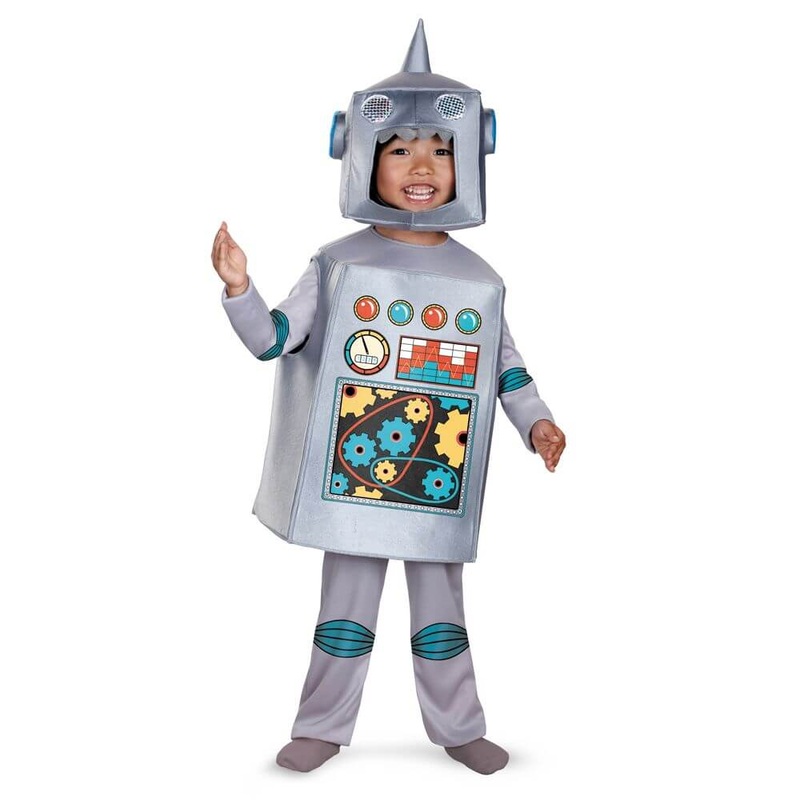 Toddler Retro Robot Costume|L (4-6)|M (3T-4T)