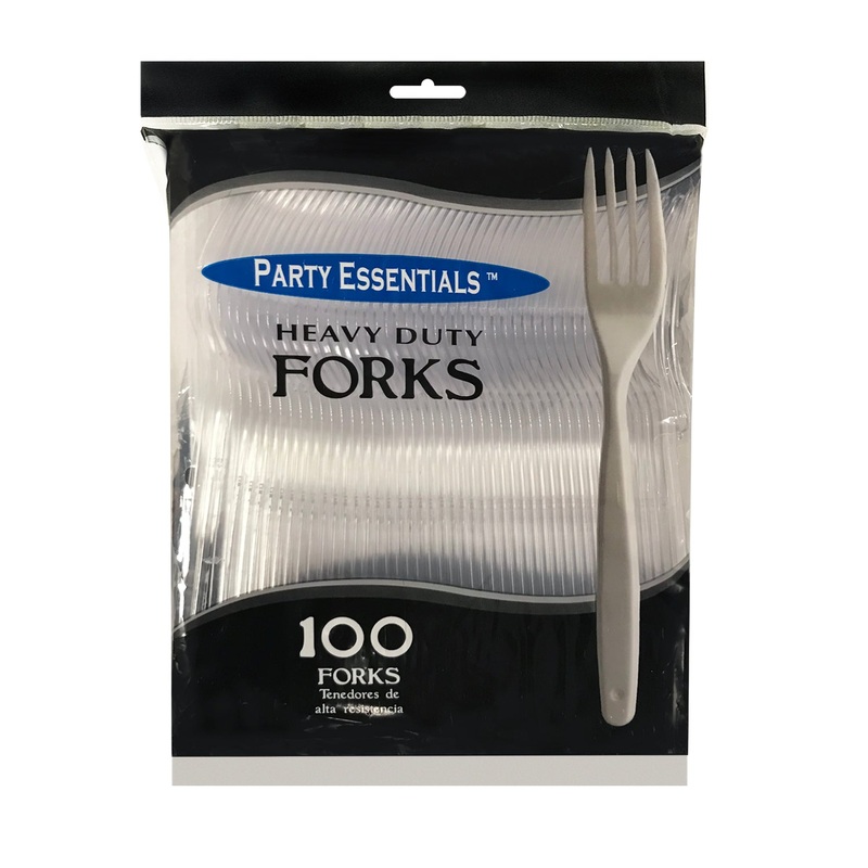 HEAVY DUTY FORKS  CLEAR 100 CT.