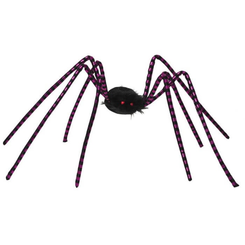 Metallic Stripe Spider 50 in. - Purple