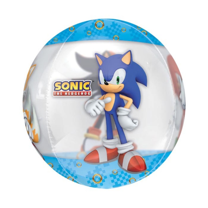 16 PKG SONIC THE HEDGEHOG ORBZ XL CLEAR