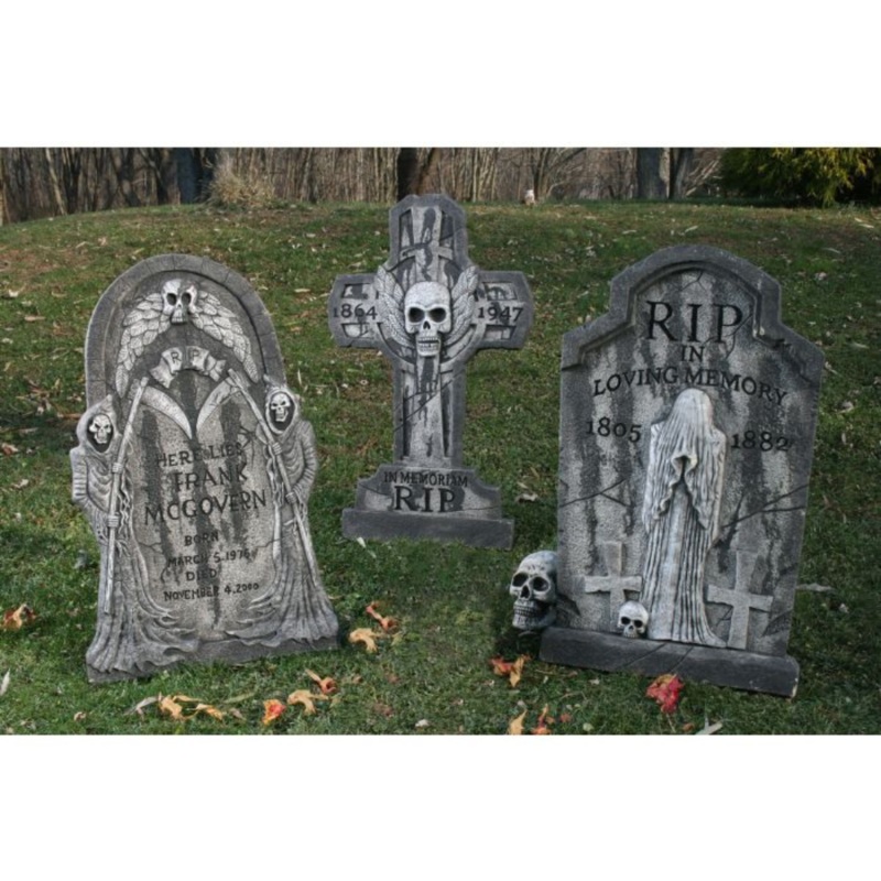 36 Spooky Tombstone Assortment
