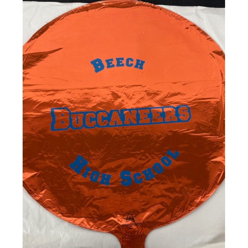 Beech High School Buccaneers 17 Mylar Balloon