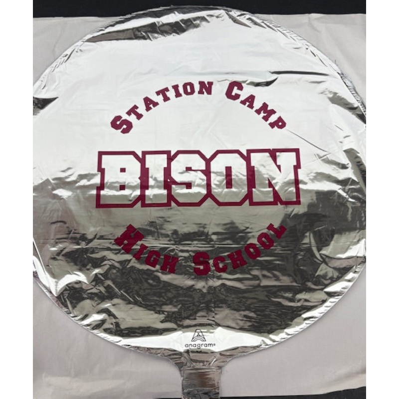 Station Camp High School Bison 17 Mylar Balloon