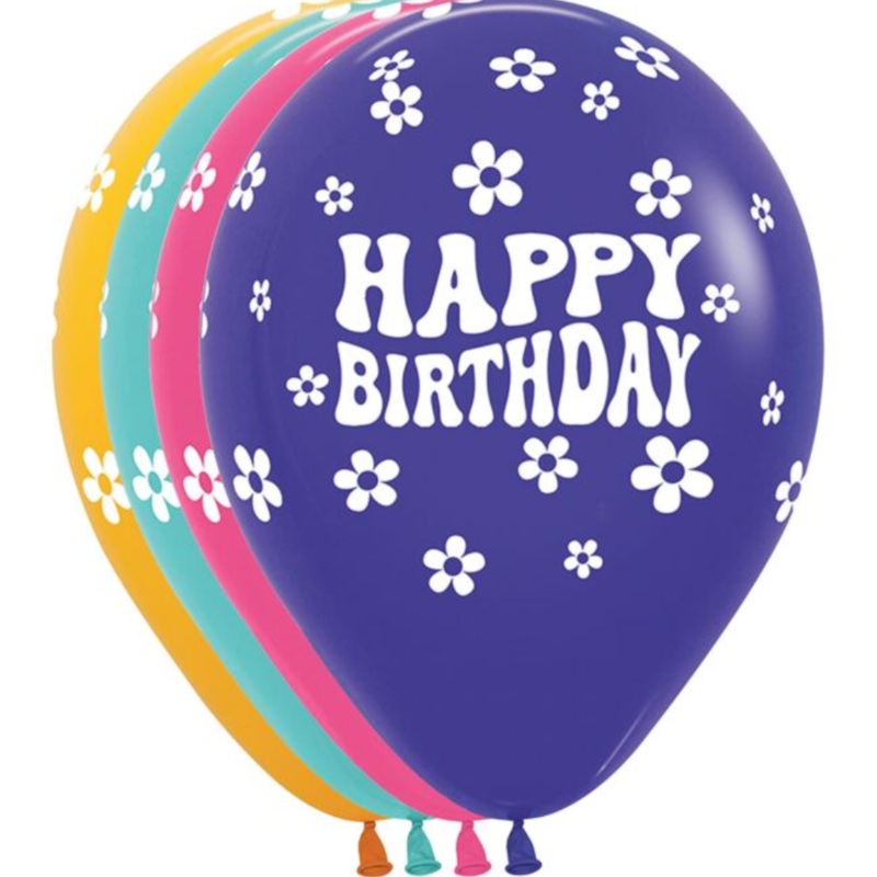 11 Hbday Daisies Latex 1ct, 11