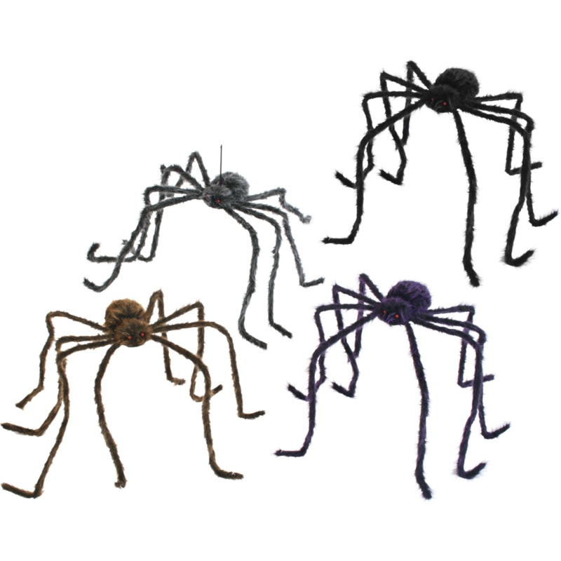 90 Hairy Spider PDQ|Black|Grey|Purple|Brown