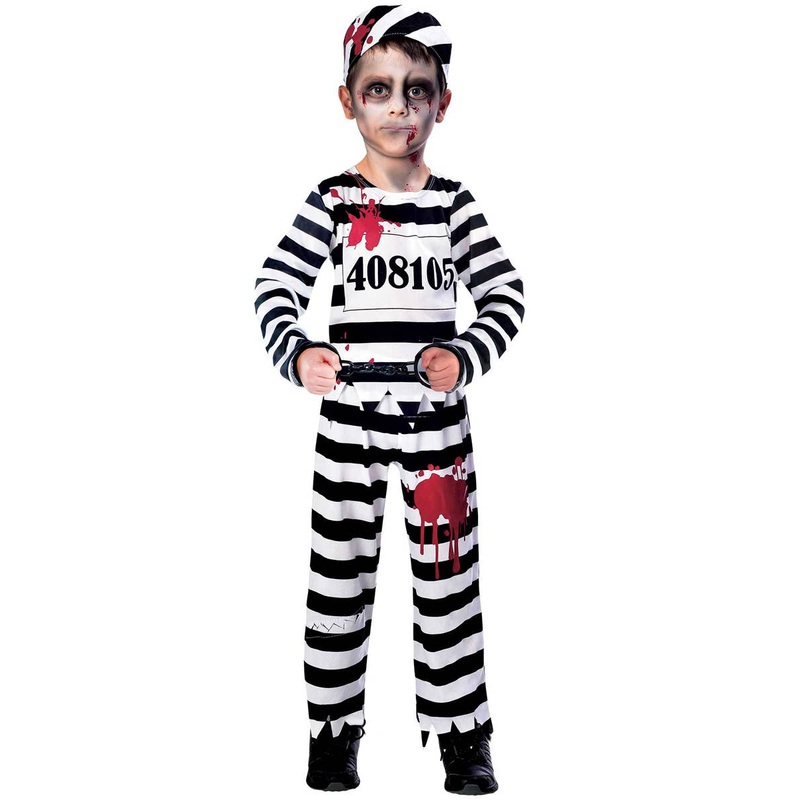 Zombie Convict Boys Halloween Costume