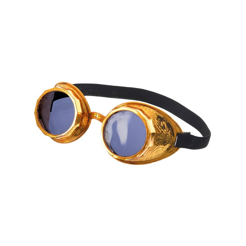 Steampunk Brass Look Goggles Costume Accessory