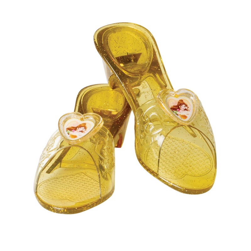 Princess Belle Girls Light Up Glitter Clack Clack Shoes