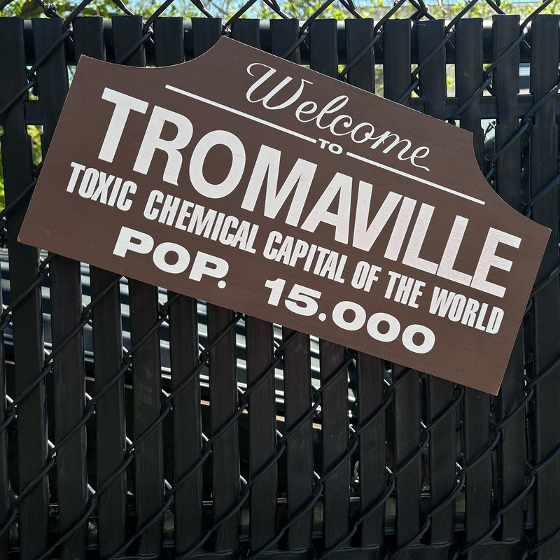 Toxic Avengers - Tromaville Wood Sign