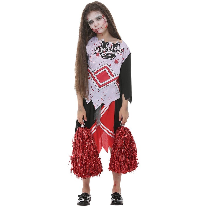Zombie Cheerleader Girls Halloween Costume