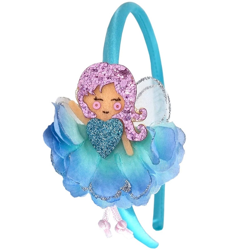 Pretty Blue Flower Fairy Girls Costume Headband