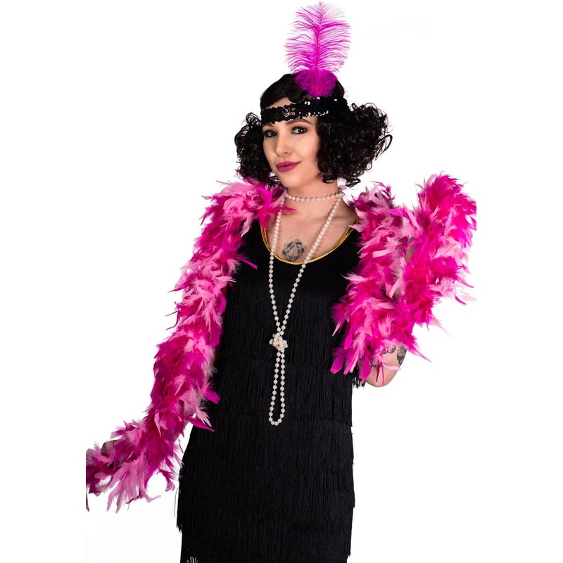 Two Tone Pink Feather Boa Costume Accessory