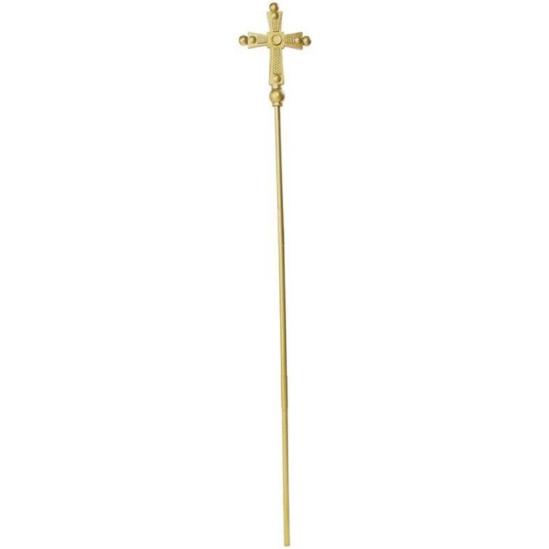 Divine Gold Staff Religious Costume Accessory