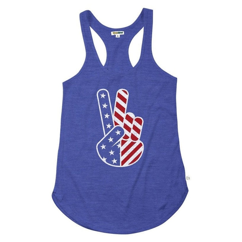 Women's Patriotic Peace Tank Top