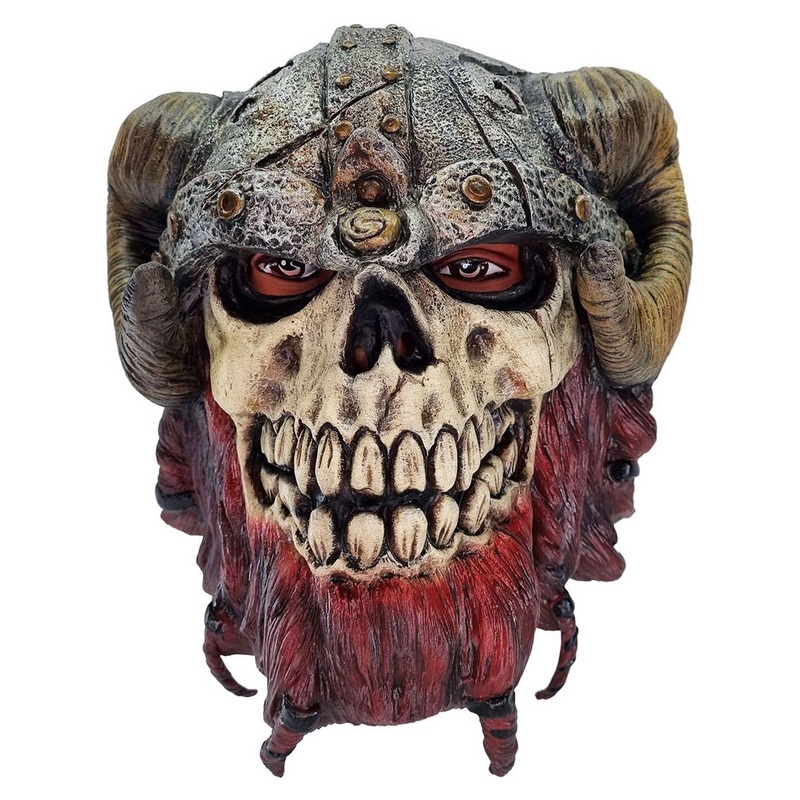 Skeleton Viking Full Head Deluxe Latex Costume Mask