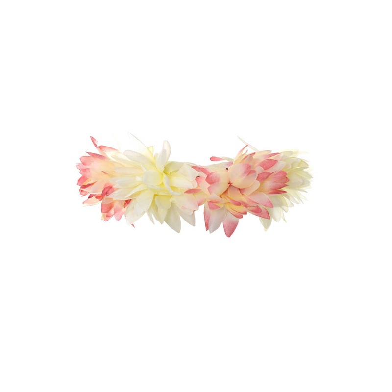 Delicate Pink and Cream Flower Crown Accessory