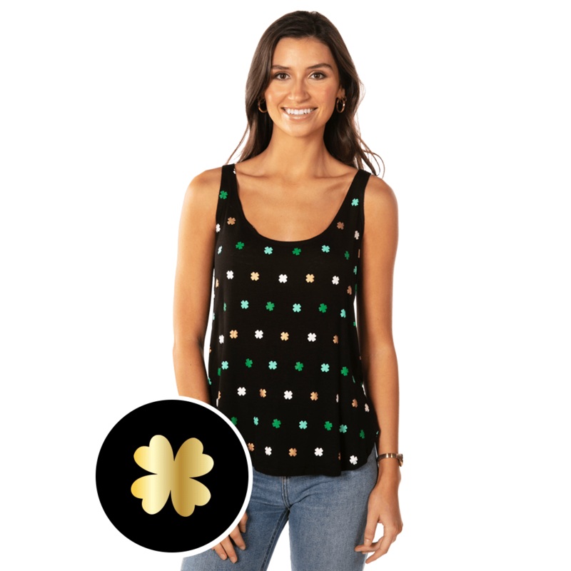 Women's All Over Clover Tank Top