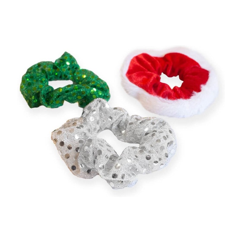 Christmas Scrunchies (3-Pack)|One Size