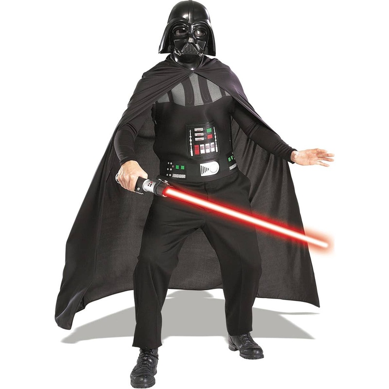 Darth Vader Black Mask And Light Saber Accessory Kit