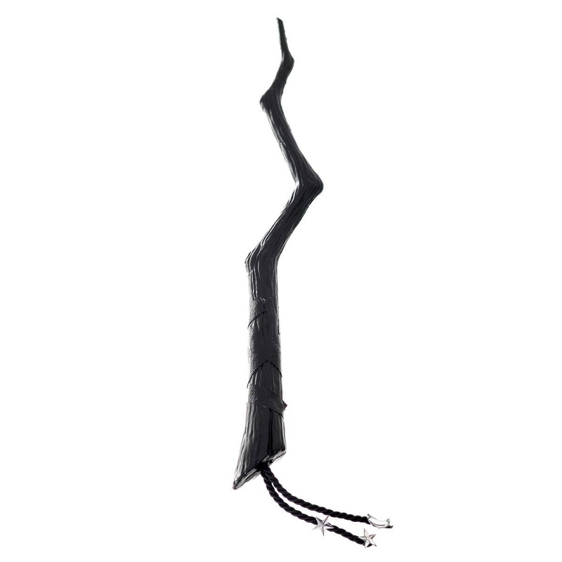 Crooked Black Witch Wand Costume Accessory