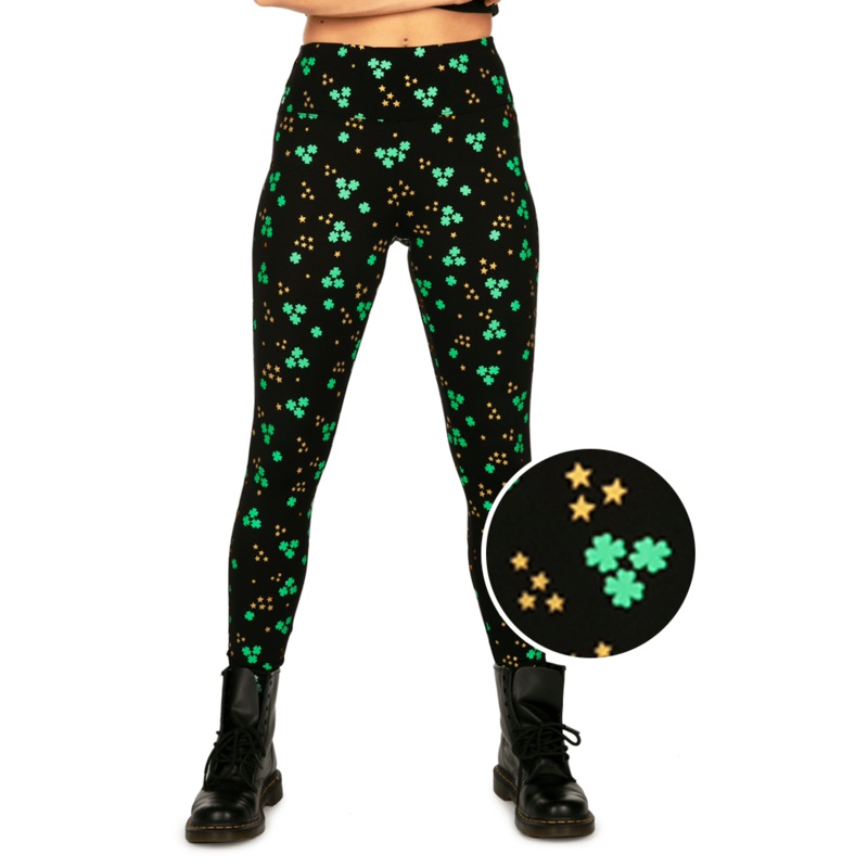 Metallic Cluster High Waisted Leggings