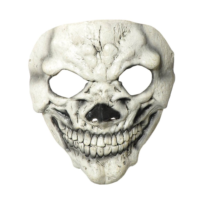 Smiling Creepy Skull Latex Halloween Mask