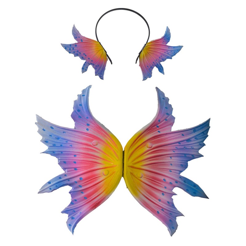 Whimsical Fairy Wings and Headpiece Deluxe Set