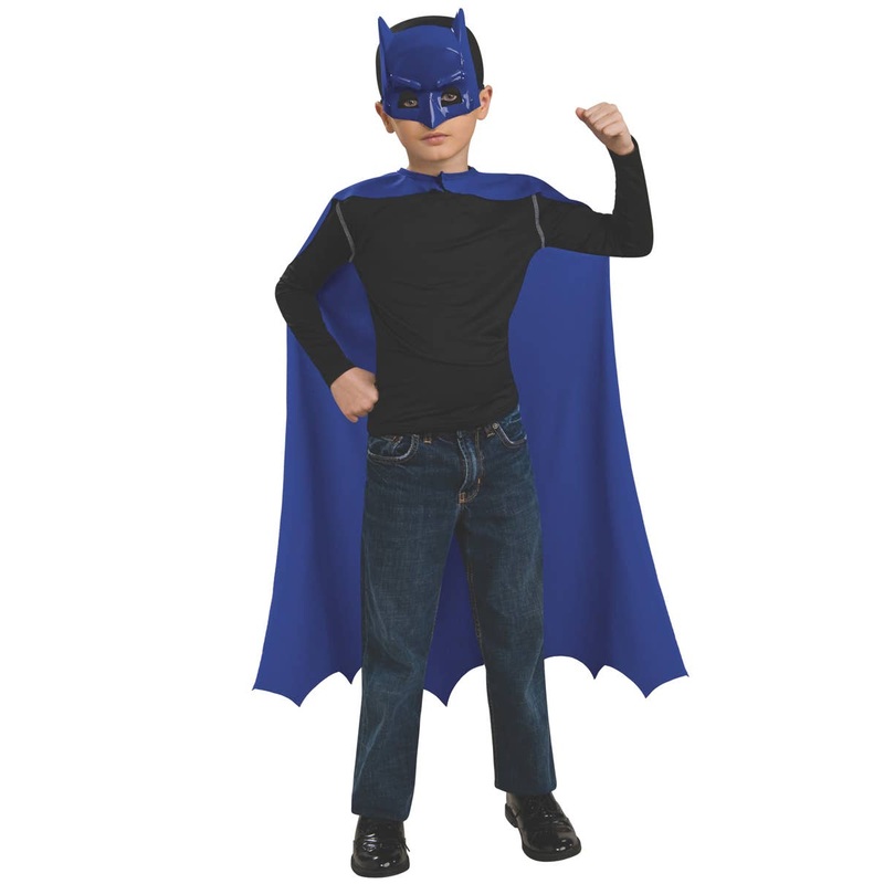 Classic Blue Batman Boys Mask and Cape Accessory Set