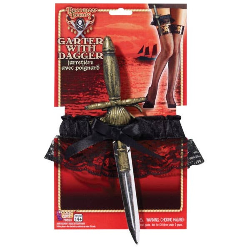 Buccaneer Beauty Pirate Leg Garter with Dagger