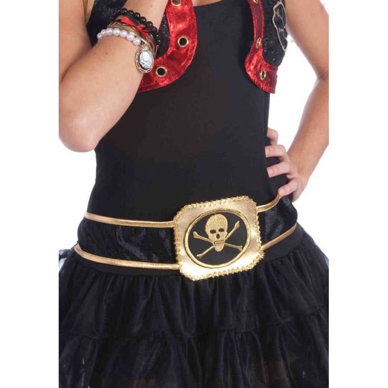 Buccaneer Beauty Skull Costume Belt